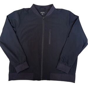 Banana Republic Dark Navy Zip Bomber Jacket